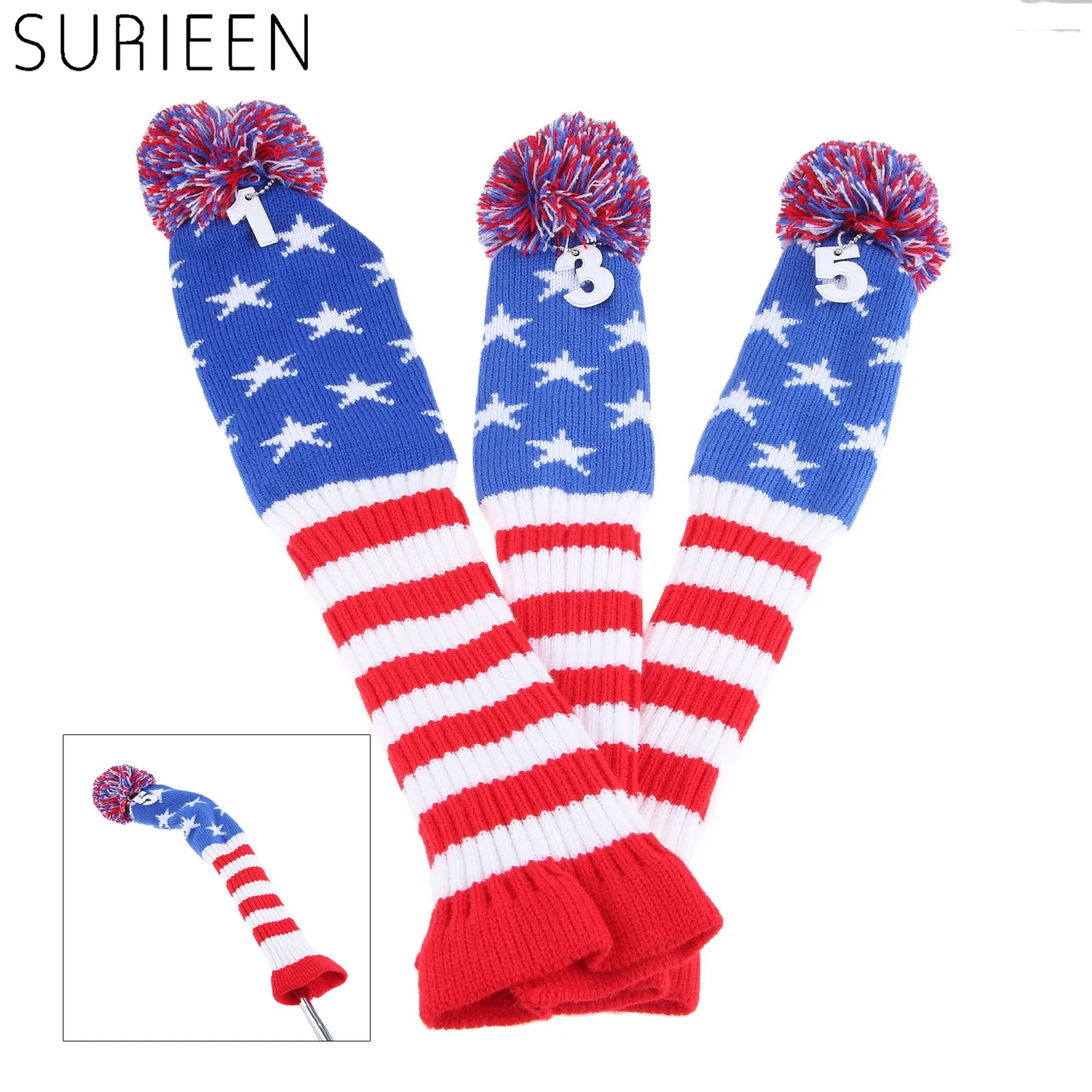 Комплект из 3 предметов с рисунком звезды и полосы трикотажные Pom Гольф Клуб