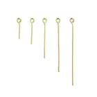 Шпильки с плоской головкой золотистыесеребристые, 200 шт.