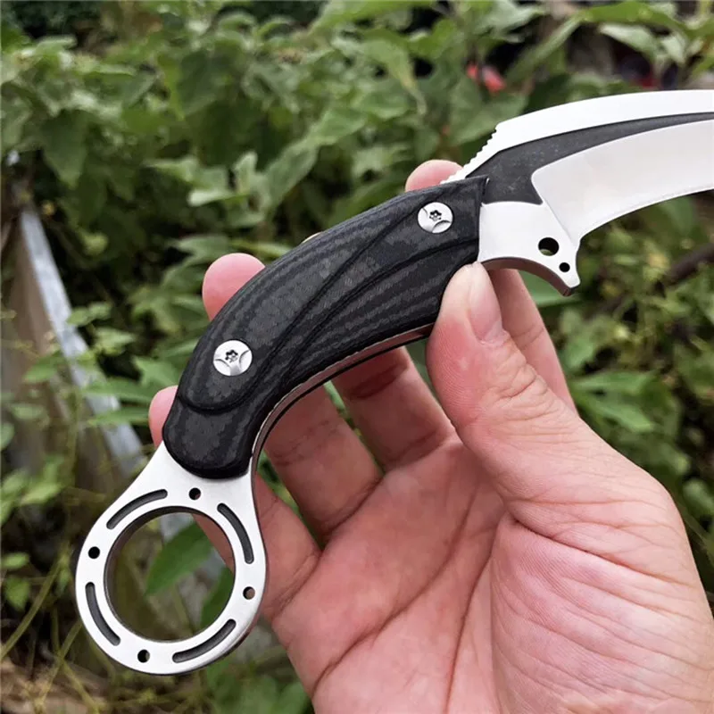 HS Tools DC53 нож с фиксированным лезвием керамбит тактический охотничий кемпинг
