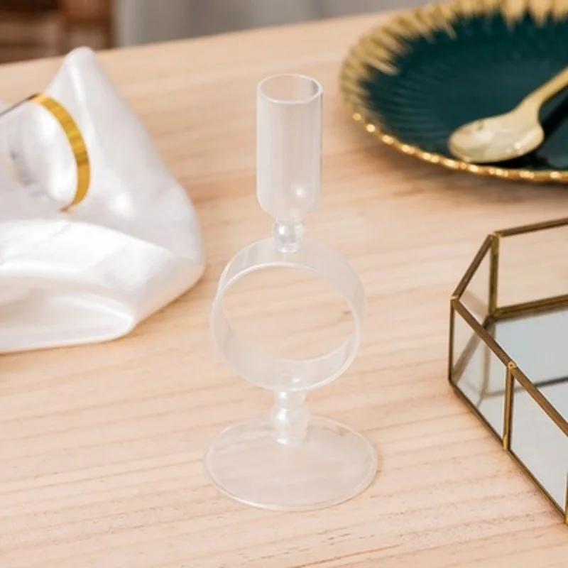 

New Artist Style Candle Holders Love Candlestick Wedding Table Centerpieces Fashion Wedding Home Decoration Designers Crystal