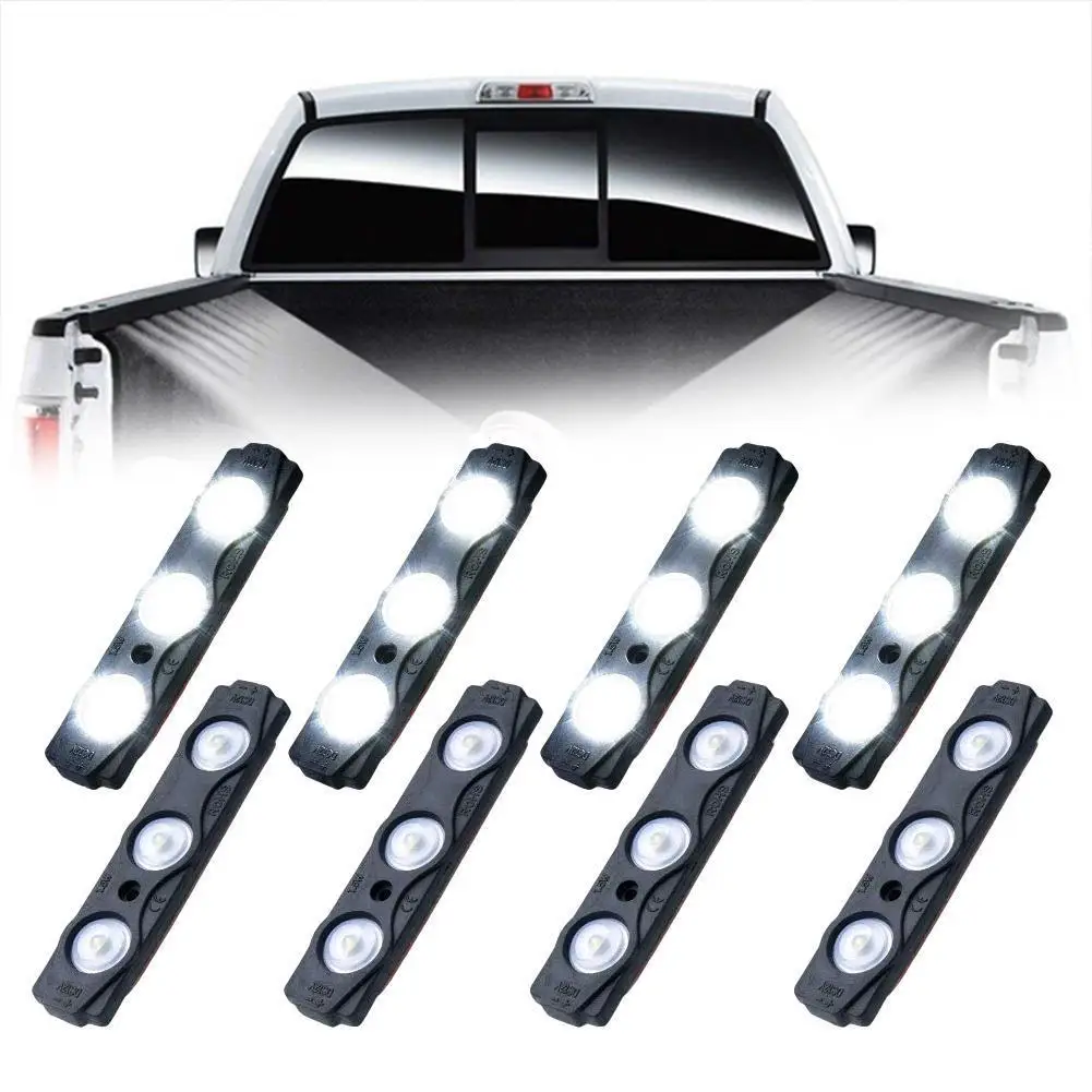 

RV Atmosphere Light LED Pod Kit Strip Mini Designed Interior Trunk Pickup Lights White Cargo Bed For Car Truck Waterproof G7A6