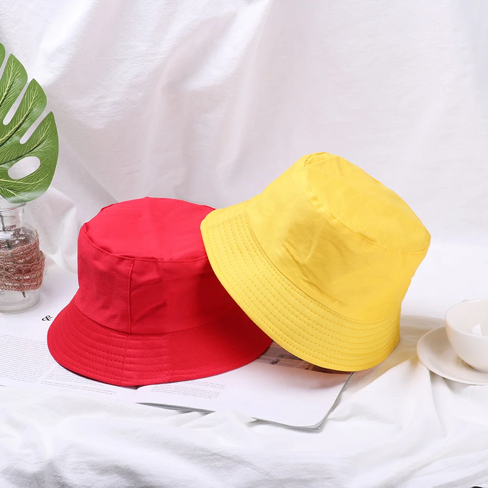 

1PC Unisex Foldable Fisherman Cap Women Outdoor Sunscreen Cotton Fishing Hunting Cap Men Bucket Hat Basin Chapeau Sun Hats