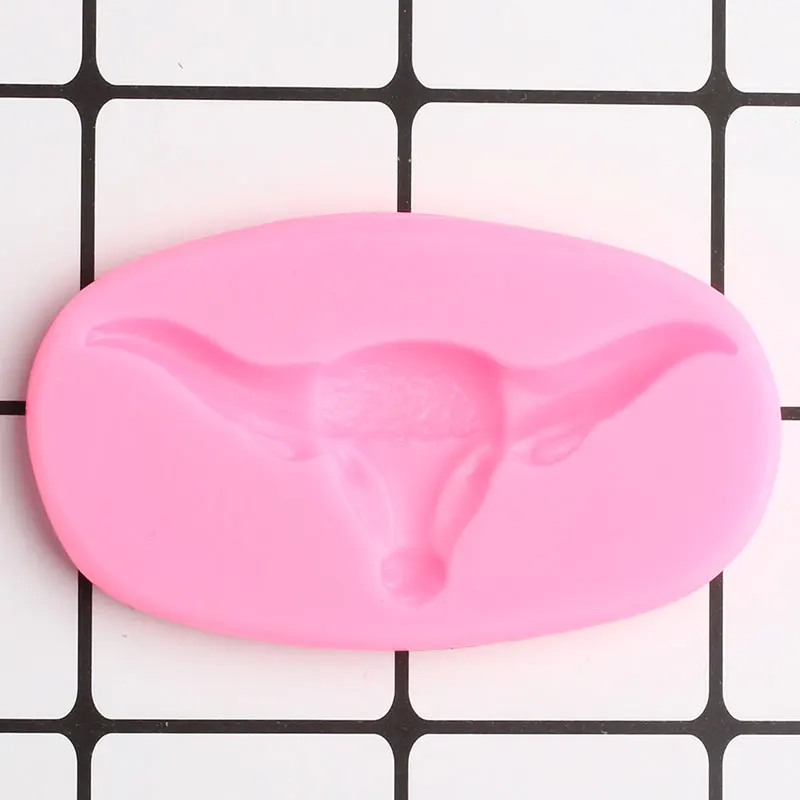 Bull Head силиконовая форма DIY для выпечки шоколадные формы кексы Топпер помадка