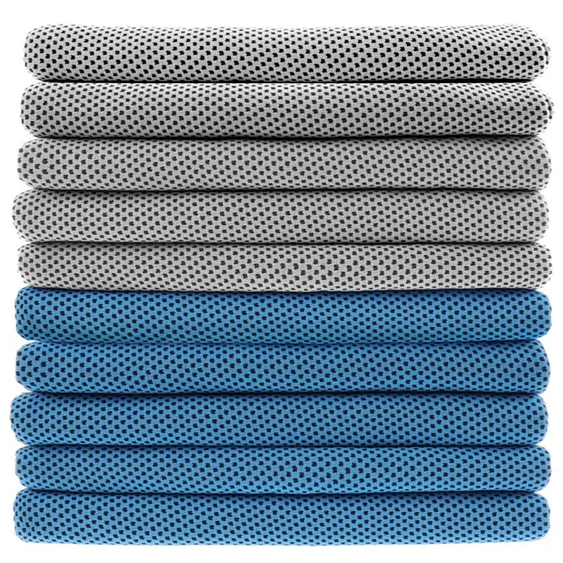 

10 Pack Cooling Towel Absorbent Fast Drying Towels for Sports Workout Fitness Gym Yoga Golf Pilates Travel Camping