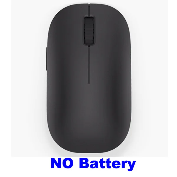 black(NO Battery) Оригинальная беспроводная мышь Xiao mi 1200 точек/дюйм 2,4 ГГц оптическая мышь mi ni беспроводная мышь для Macbook mi ноутбук, лэптоп, компьютер мышь - Цвет: black(NO Battery)