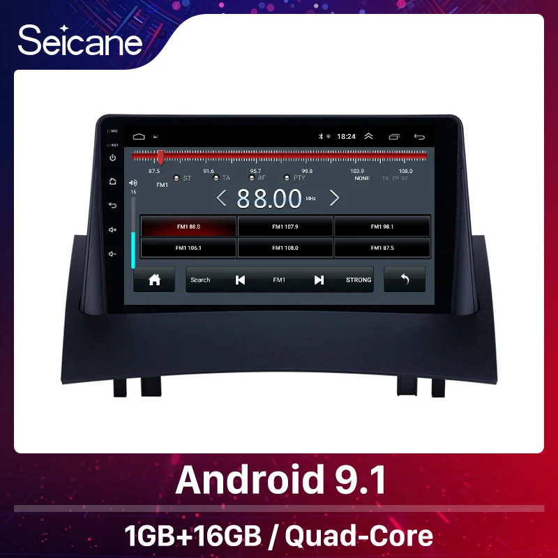 Seicane 9 дюймов Android 1 автомобильный мультимедийный плеер HD сенсорный экран GPS радио
