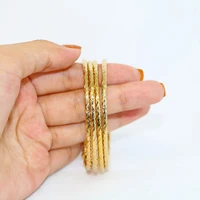 3mm africa jewelry indian bangles ball african gold color banglebracelet ethiopian dubai bangles for women wedding gifts