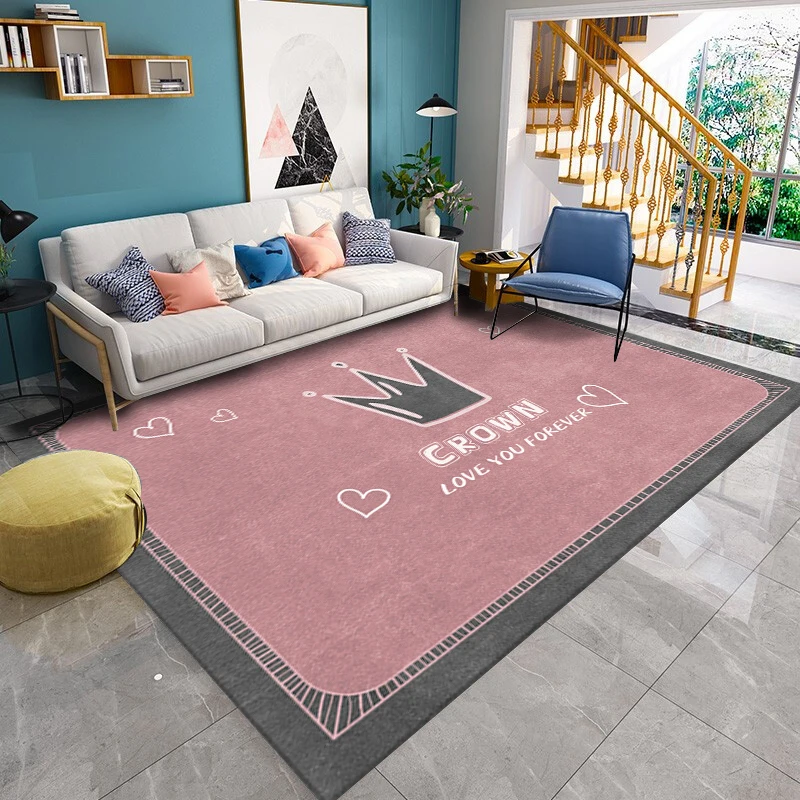 

Nordic Geometric Carpets for Bed Room Modern Art Marble Pattern Decoration Area Rugs Bedroom Bedside Crystal Velvet Large Carpet