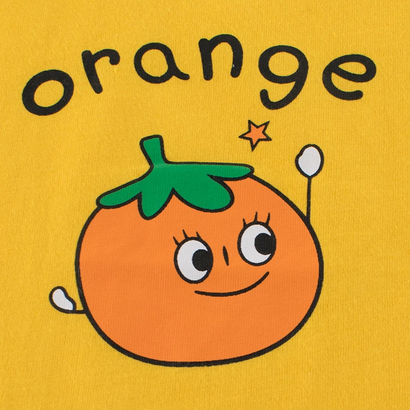 

New Summer T-shirt Baby Children Girls Fashion Casual All-match Cartoon Pattern Short Sleeves Round Collar Cotton