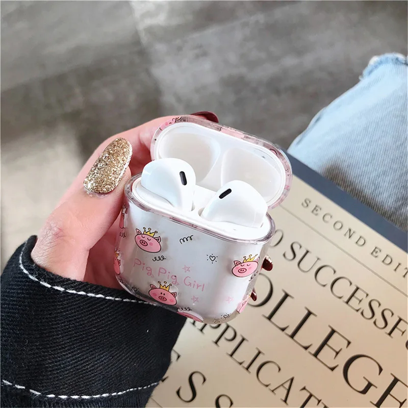 Q UNCLE Прозрачный Жесткий ПК наушники Чехлы для Apple Airpods Bluetooth беспроводной 2