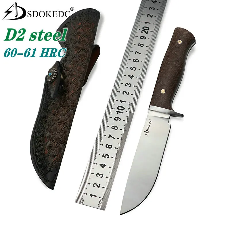 D2 стальной карманный нож с фиксированным лезвием тактические уличные походные