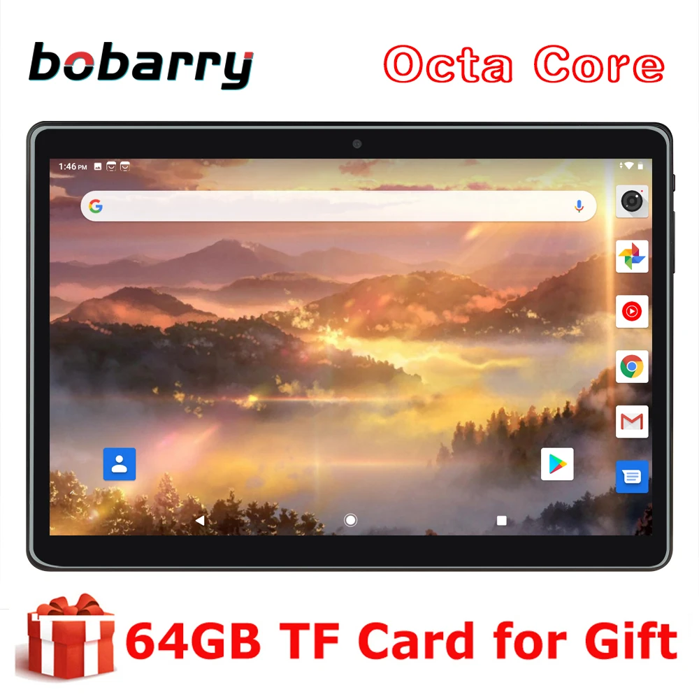 

Newest Global Rom Android 9.0 OS 10 inch tablet Octa Core 3GB RAM 32GB 64GB ROM 1280*800 IPS 2.5D Glass Dual SIM 4G LTE + Gifts