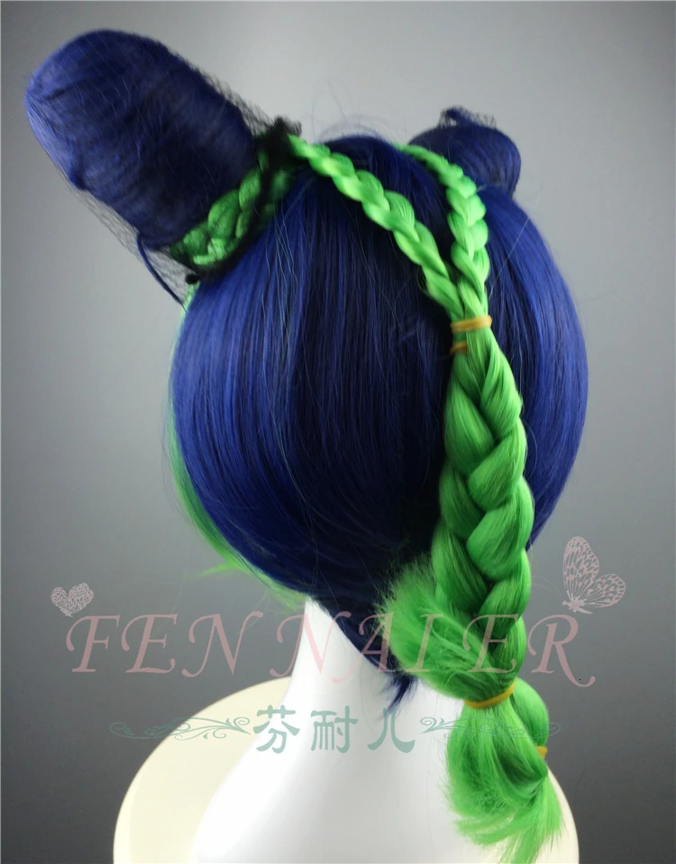 Причудливая бумага Jojo странные ветер приключений Золотой парик для косплея jolyne