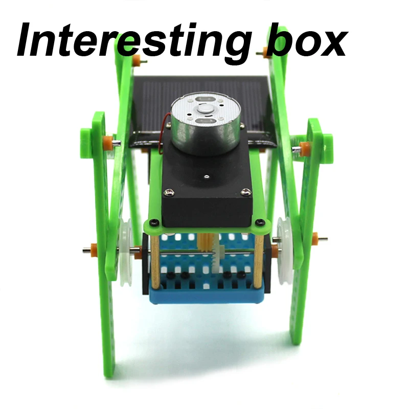 Обучающий робот с четырьмя ногами работающий на солнечной энергии для учебы