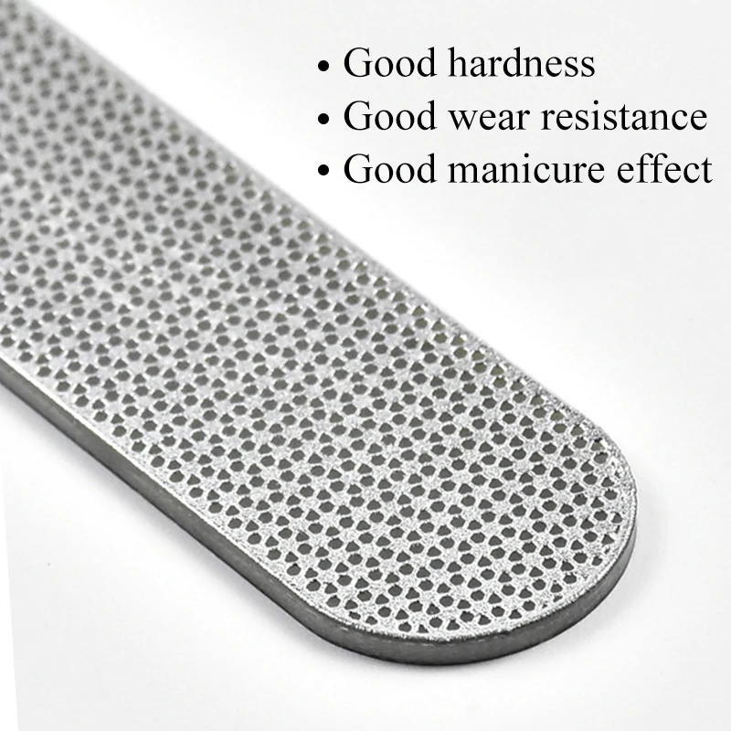 1 шт. пилочка для ногтей Нержавеющая сталь с круглой головкой Профессиональные