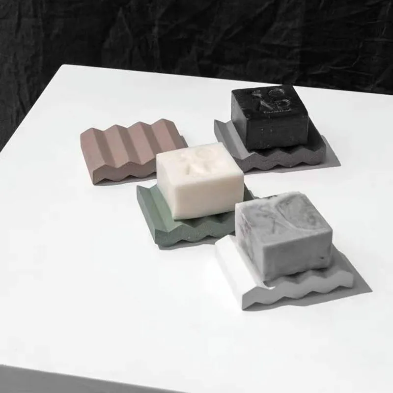 Wave Soap Tray mold household soap dish Concrete mold Nordic Coaster Mold Jewelry Display Tray Mold Pallet Mold Stand Base Mold