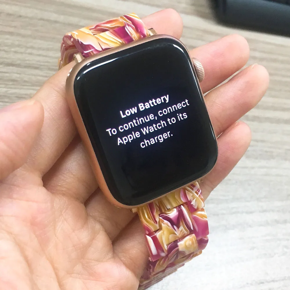 Ремешок полимерный для Apple Watch Band Series SE/6/5/4/3/2 Модный легкий керамический браслет