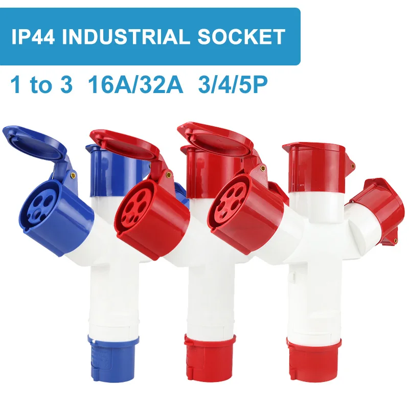 Многофункциональная промышленная трехконтактная розетка 16 А 32 1 штекер 3 разъема