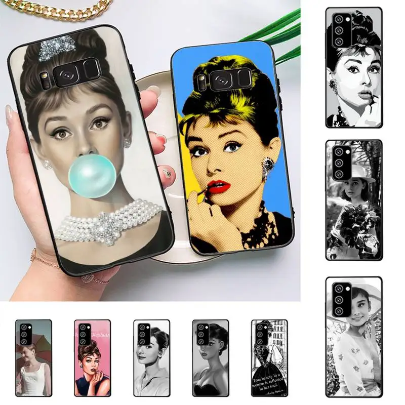 

Famous Elegant Audrey Hepburn Phone Case For Samsung Galaxy Note10Pro Note20ultra note20 note10lite M30S