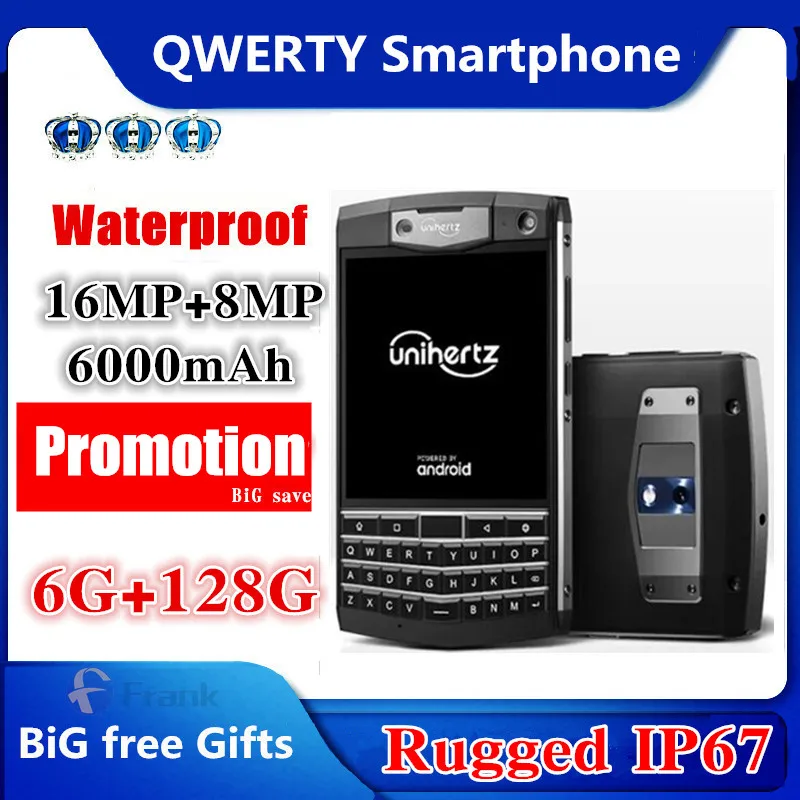 Unihertz Titan outdorr QWERTY мобильный телефон IP67 водонепроницаемый 6000 мАч Android 9 0 Pie NFC 6 ГБ 128