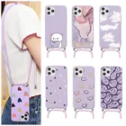 Ожерелье шнурок веревка чехол для Huawei P30 P20 P40 Honor 20 10 10i 10X 9X Lite E Pro Y6 Y7 Y9 P Smart 2019 2020 2021 Nova 5T чехол