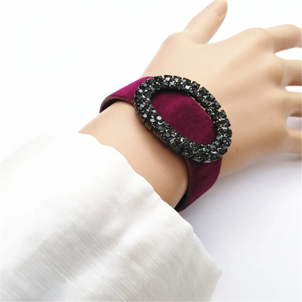 Овальные геометрические стразы модные черные розовые Этнические украшения