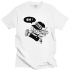 Мужская футболка для бега, с коротким рукавом, с изображением робота, летняя хлопковая Футболка Dr Slump в японском стиле, футболка 