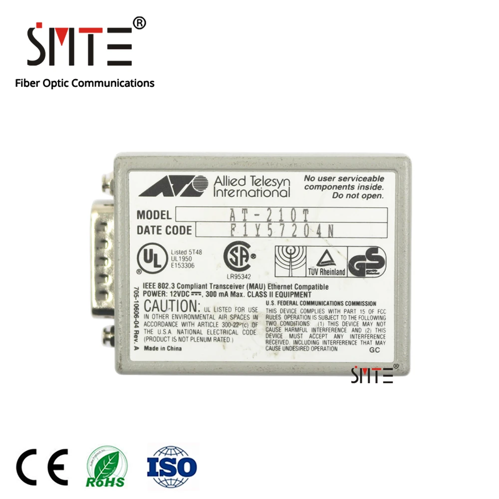 Вторая рука AT-210Ts совместимый mx20t 210t 210ts вторая AUI приемопередатчик 2511 250925222514 |