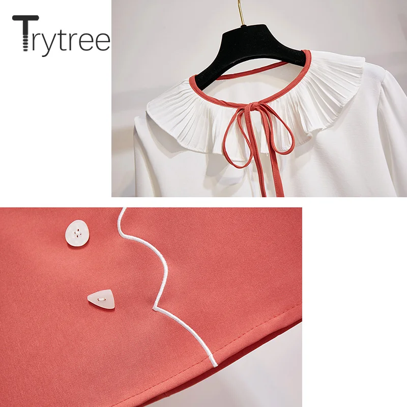 Trytree 2020 осень для женщин комплект одежды из двух предметов на каждый день с