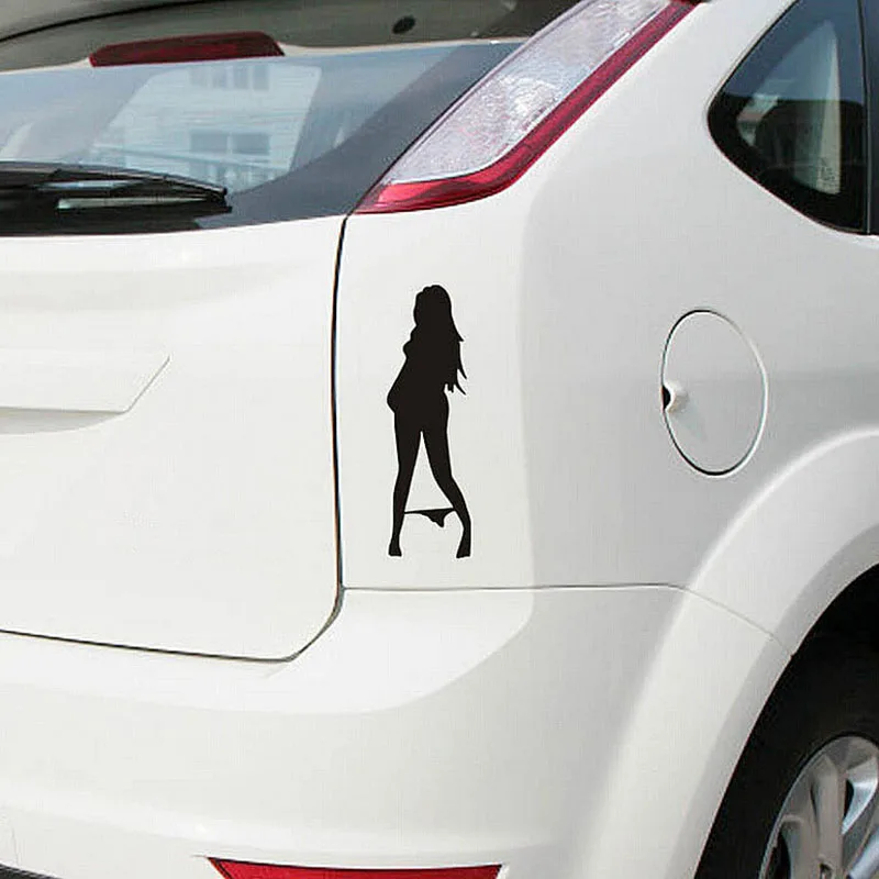 2016 Sexy Girls Car Sticker Styling Decal Wearing Bikini Super Cool Exterior Accessories 1Pcs White Black | Автомобили и