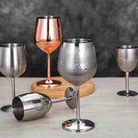 stainless steel red wine glasses goblet large capacity beer juice drinkware for champagne and cocktails restaurant bar supplies