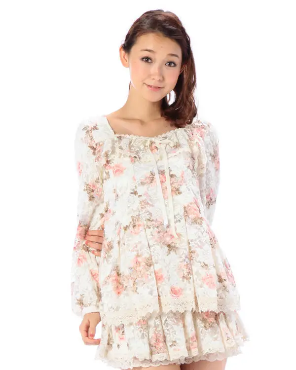 Кружевное Сетчатое платье в горошек Лиз Лиза|Женские платья| |