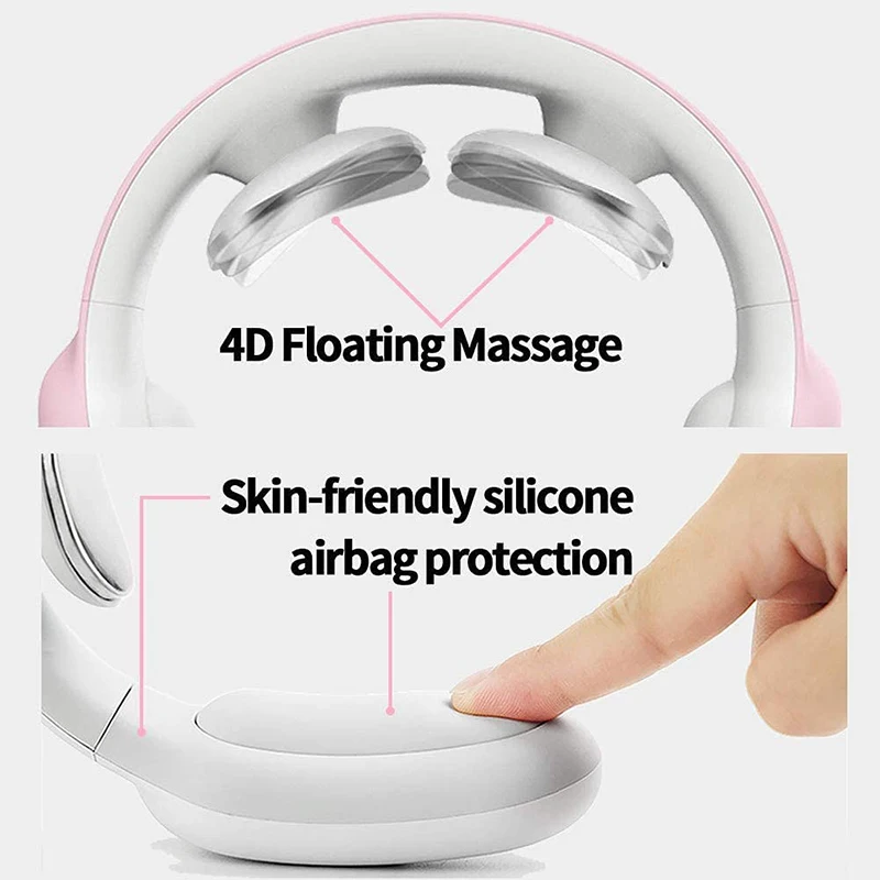 

Neck Massager with Heat Cordless Intelligent Portable for Men Women 3 Modes 15 Levels Use Relaxed at Office Outdoor Travel