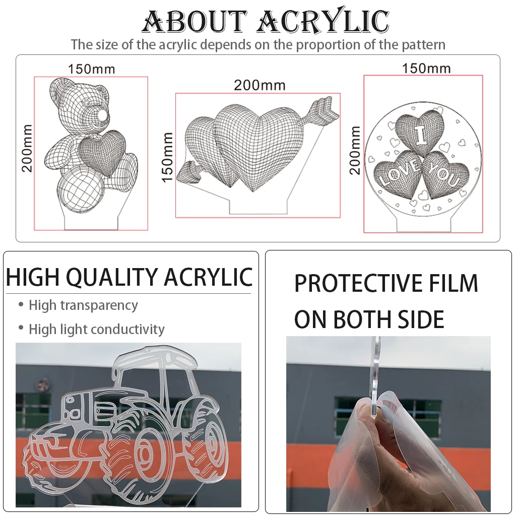 

Acrylic Led Night Light Prince Symbol Logo Nightlight for Office Room Decoration Touch Sensor Color Changing Table Usb Lamp