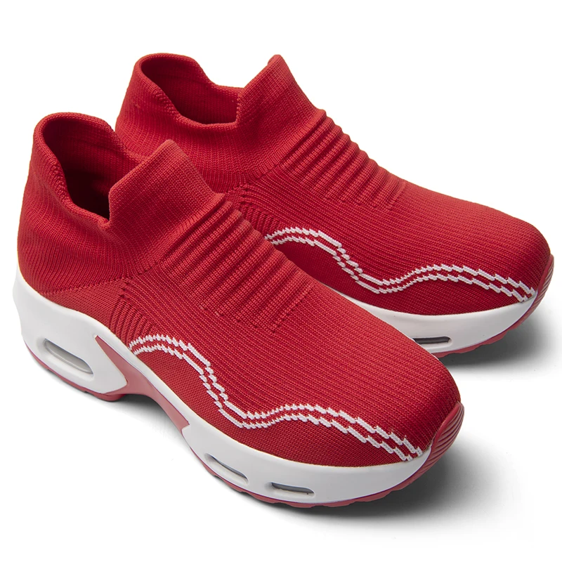 Женские кроссовки на платформе легкие удобная спортивная обувь из сетчатого