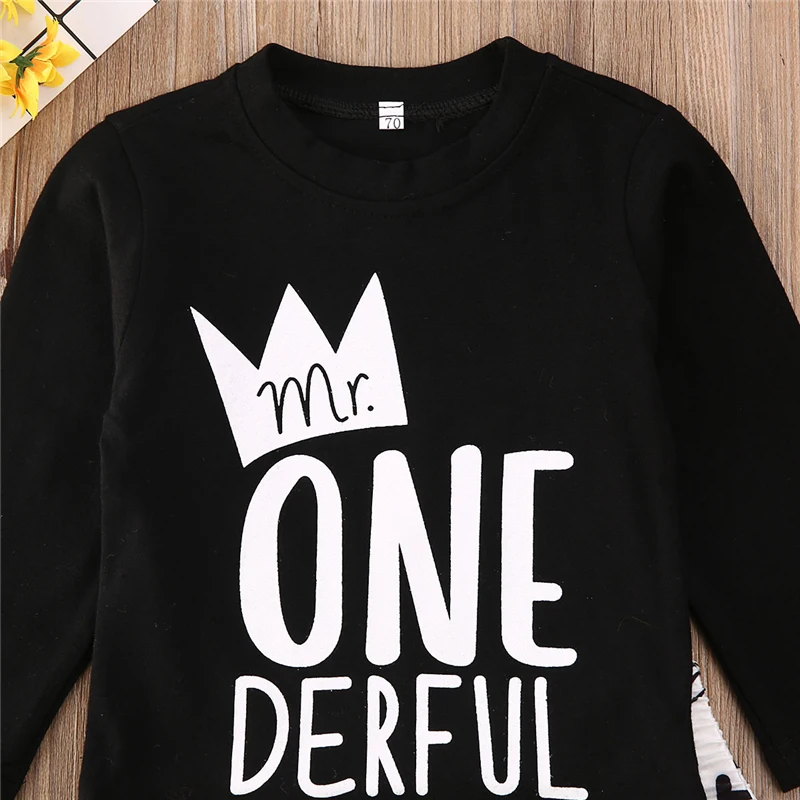 Футболка с надписью и брюки для мальчиков 3-24 м | Мать ребенок