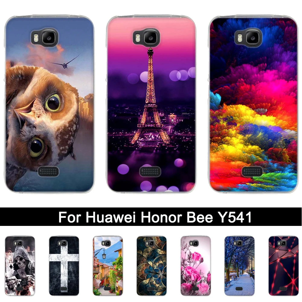 Задний Чехол для Huawei Y5C TPU чехол Honor Bee чехлы телефонов Y541 y541 y541-u02 силиконовые |