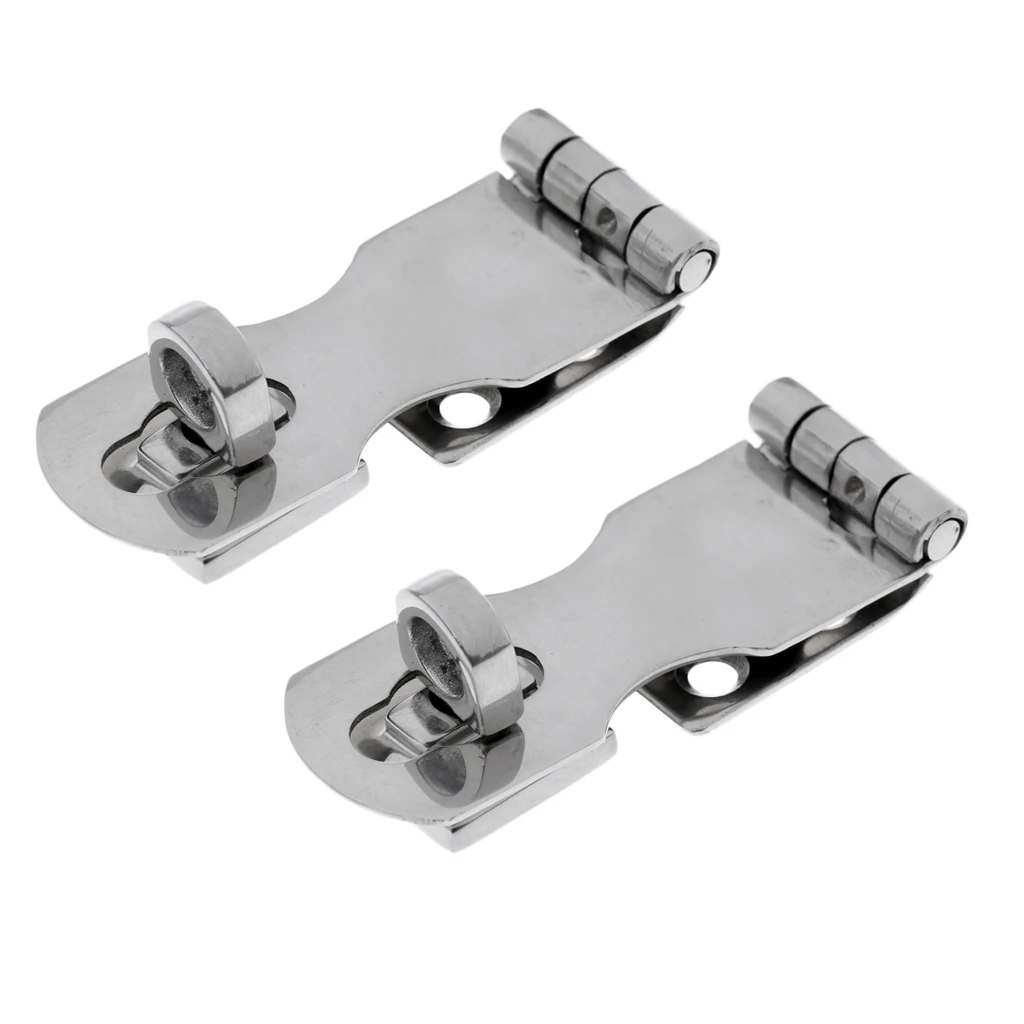 

2pcs 65mm 2.5-Inch Swivel Safe Hasp Latch, Marine Hardware Stainless Steel