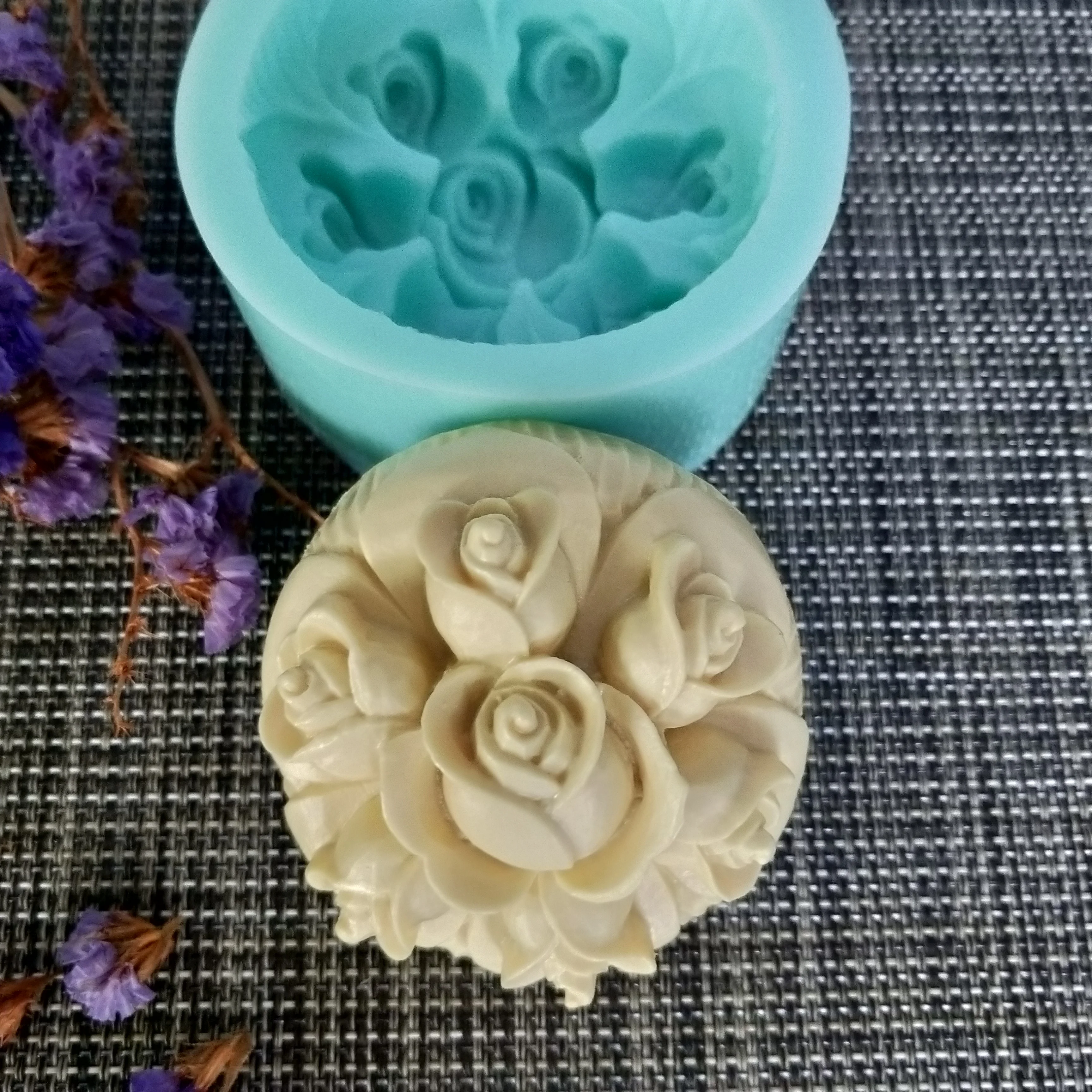 Силиконовая форма для мыла в виде Розы силиконовая шоколада и Candle HC0156 PRZY