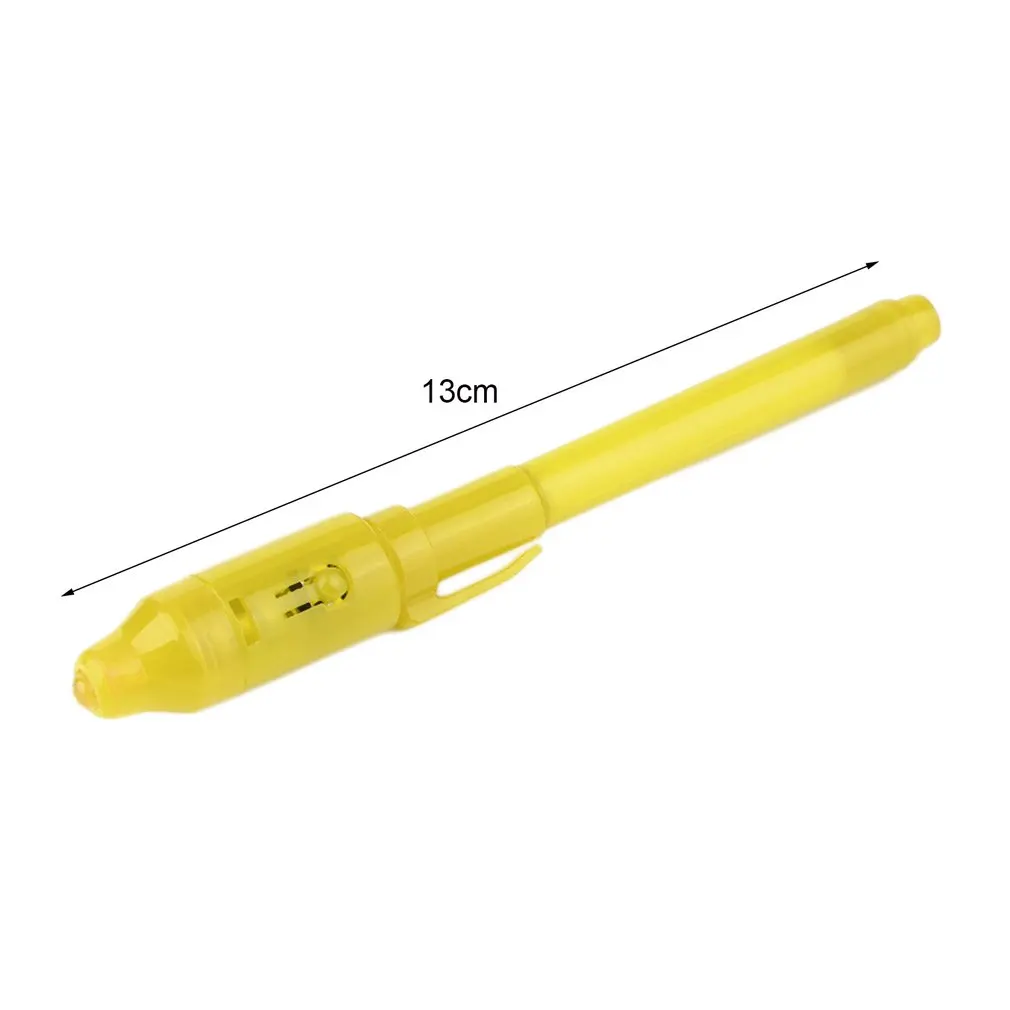 UV Light Pen 2-in-1 Blacklight Creative Stationery Magical Invisible Ink with Back For Message Security Marker | Дом и сад