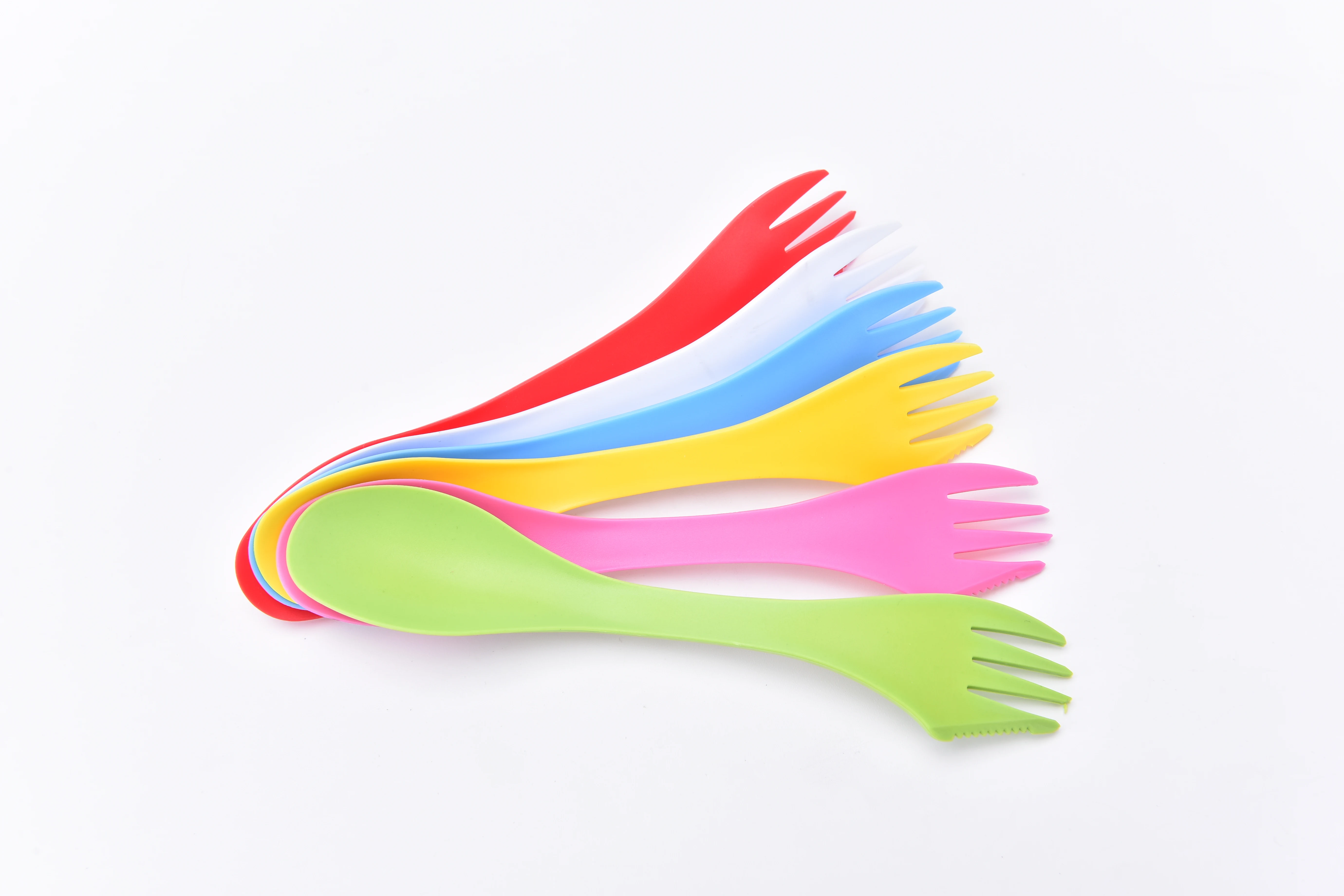 2017 Новинка 6 шт. многофункциональная походная Посуда Spork Combo дорожный гаджет Ложка