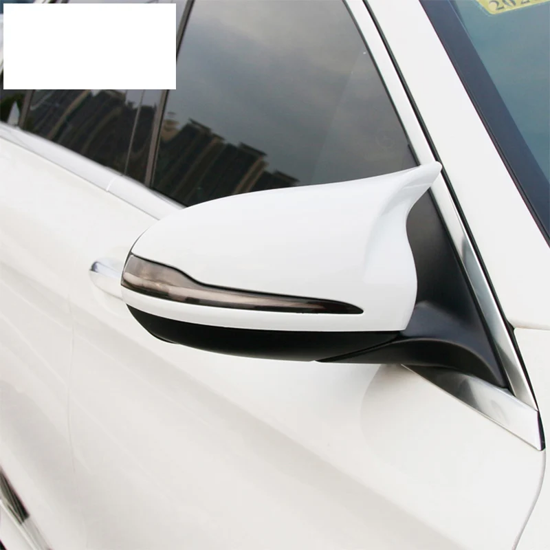 

Car Styling Carbon Fiber for Mercedes Benz C E Class W205 W213 GLC Rearview Mirror Frame Door Horn Covers Stickers Accessories