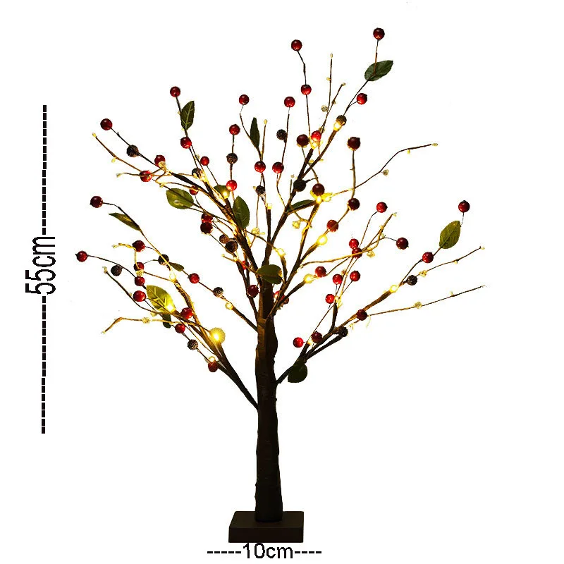 

LED cherry tree lights. Room and bedroom decoration color tree lights. Holiday ornaments landscape light-emitting tree lights