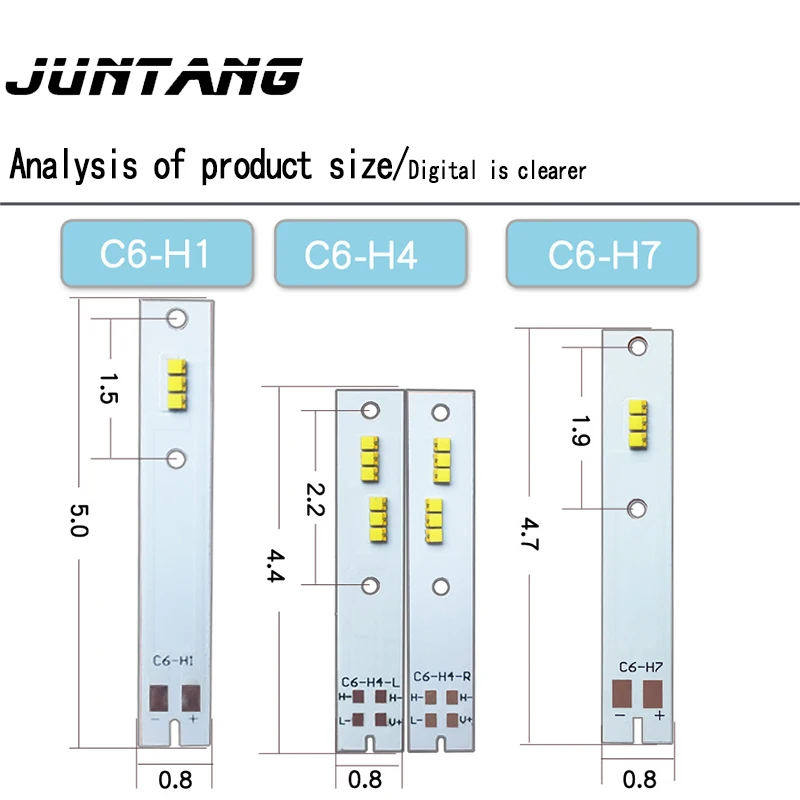 Фото 2 шт., медные светодиодные лампы для автомобильных фар, 9-30 Вт №5