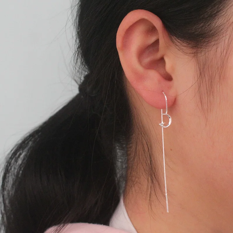 Trustadavis модные серьги подвески из стерлингового серебра 925 пробы с длинной