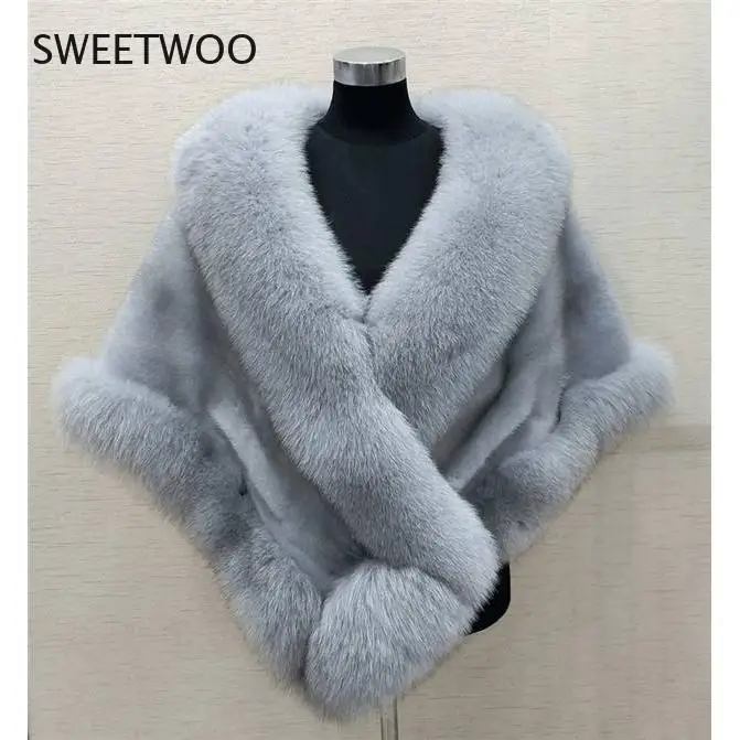 Jacket Women Faux Fur Coat Women's Shawl Faux Fur Coat Winter Veste Femme