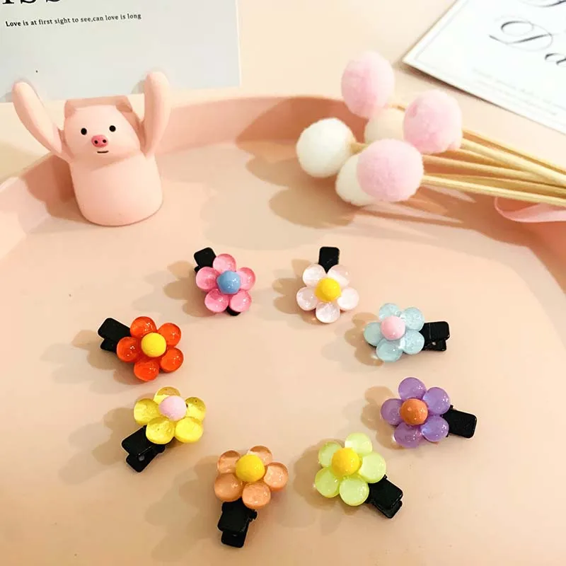 

Summer Candy Color Small Flower Girls Hairpin Hair Clips For Women 8pcs/set Hairpin Mini Bangs Clip Hair Accessories Headwear