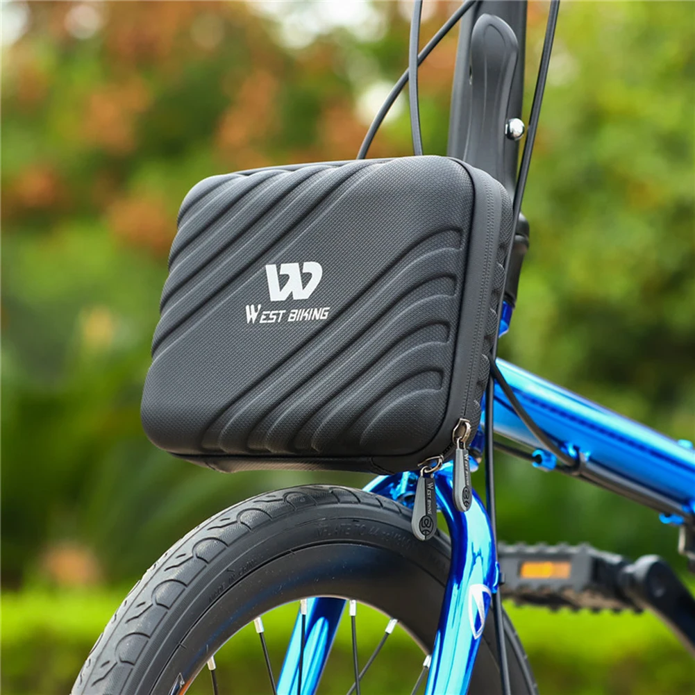 

Folding Bike Front Head Bag Waterproof Hard Shell PU/EVA MTB Bicycle Handlebar Bags Reflective Pack Outdoor Cycling Accessories