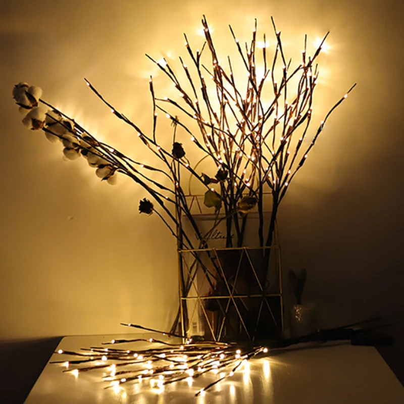 

40 Bulbs LED Willow Branch Lamp Christmas Decorations for Home Christmas New Year 2020 Decor JDJDS72-2