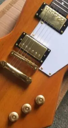 

Бесплатная доставка, китайская гитара под заказ, высококачественный музыкальный инструмент, электрогитара естественного цвета 9